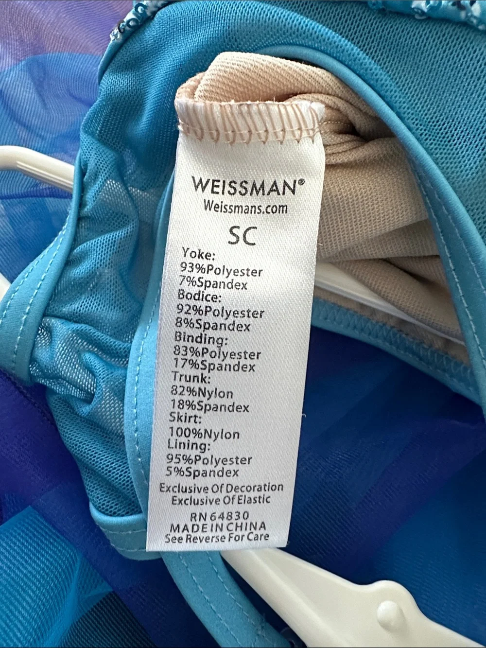Weissman dance costume - Size SC (6/6x)
